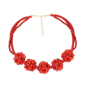 Handmade pomegranate necklace