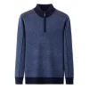 Men's Half Open Collar Zipper Knitwear