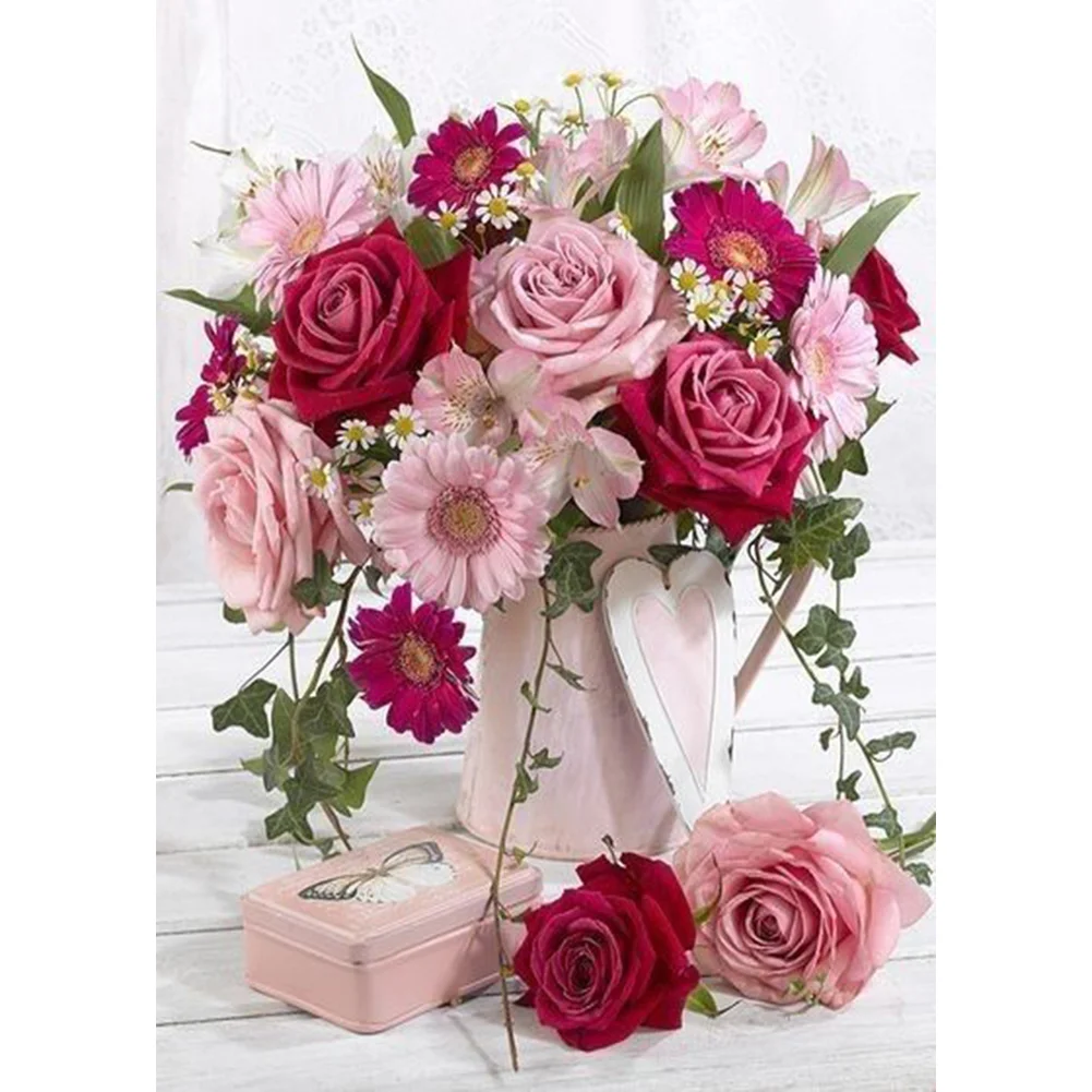 Flowers - Full Round - Diamond Painting