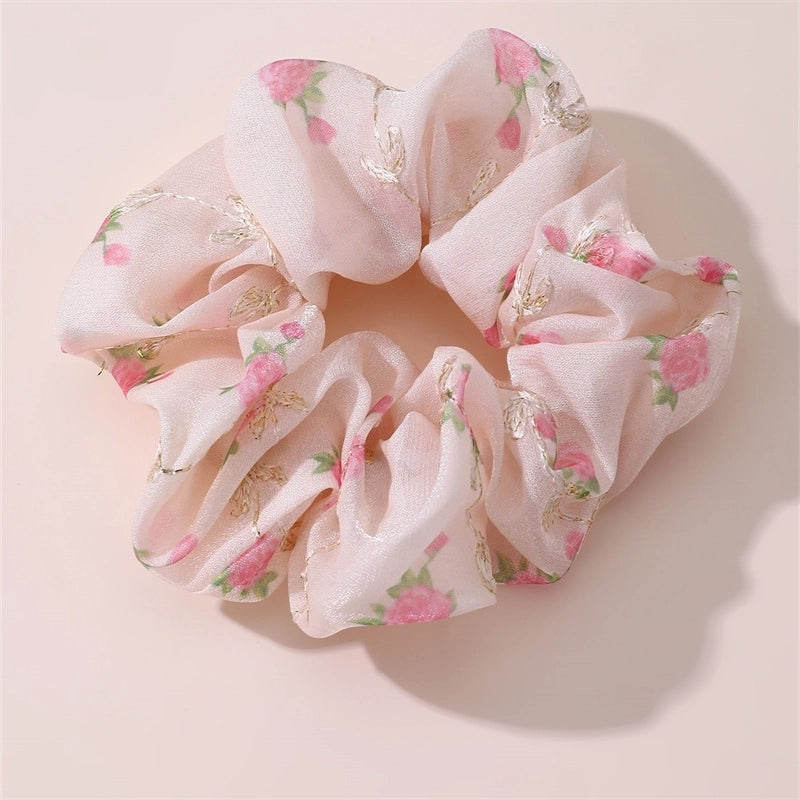 Women’s Sweet Minimalist Ditsy Floral Polyester Hair Clip Hair Band Hair Tie