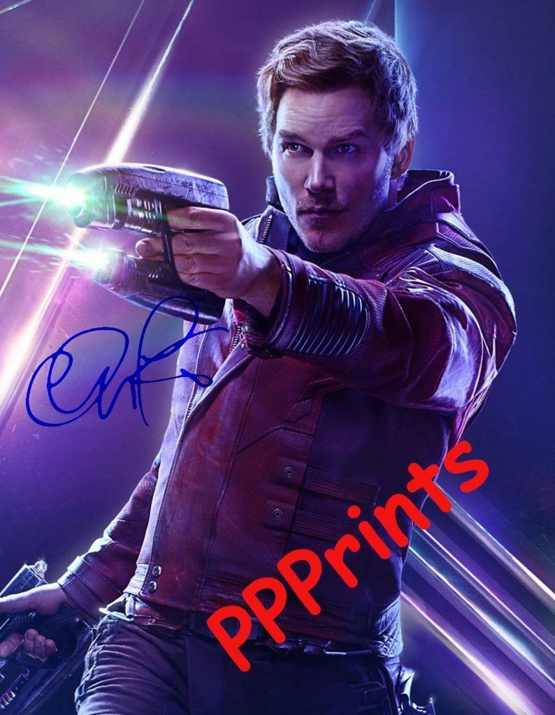 CHRIS PRATT GUARDIANS OF THE GALAXY SIGNED AUTOGRAPHED 10X 8