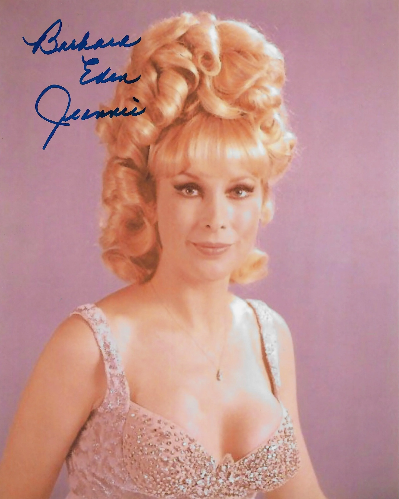 Barbara Eden I Dream of Jeannie 8x10 Photo Poster painting #95 signed at The Hollywood Show