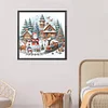 (50*50cm)Christmas House - Full Round Drill Diamond Painting