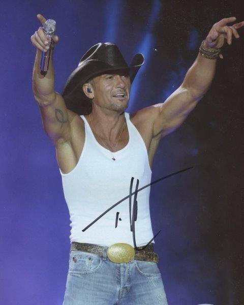 REPRINT - TIM MCGRAW Country Autographed Signed 8 x 10 Photo Poster painting Poster Man Cave