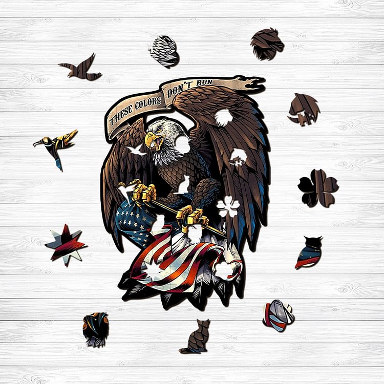 America's Bald Eagle Wooden Jigsaw Puzzle