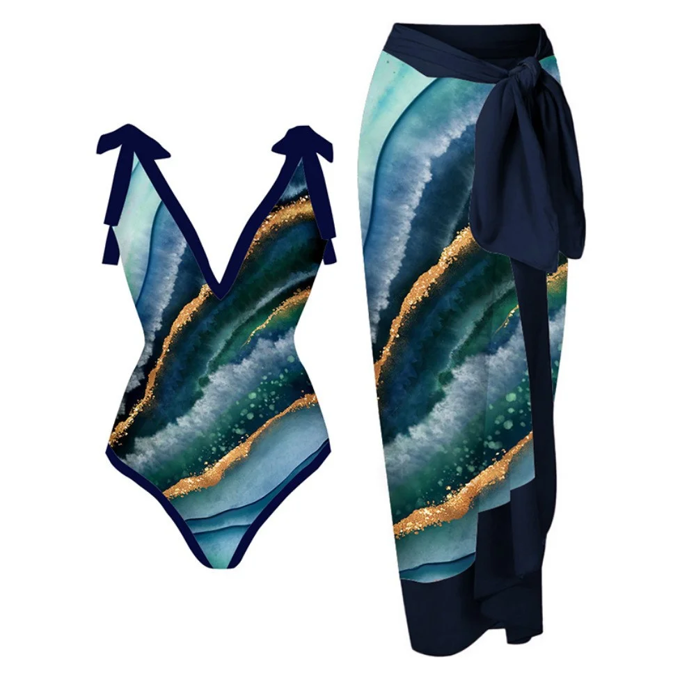 Uveng Uveng One-Piece Bikini Suit Women's Bikini Three-Piece Set