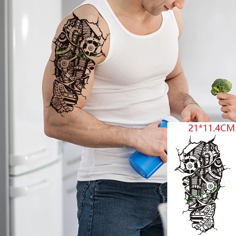 Waterproof Temporary Tattoo Sticker Arabic Letter Heart Love Pattern Personality Fake Tatoo Flash Tatto for Girl Women Men