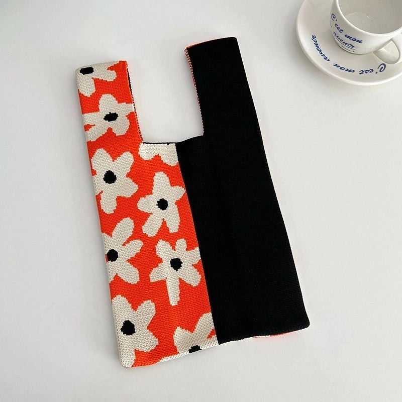 Korean Style Spring And Summer New Arrival Women’s Bag Handbag Bag Fashionable Simple Niche Knitted Bag Vesel Bag Crossbody Bag