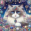Diamond Painting-DIY Full Round Drill Cat