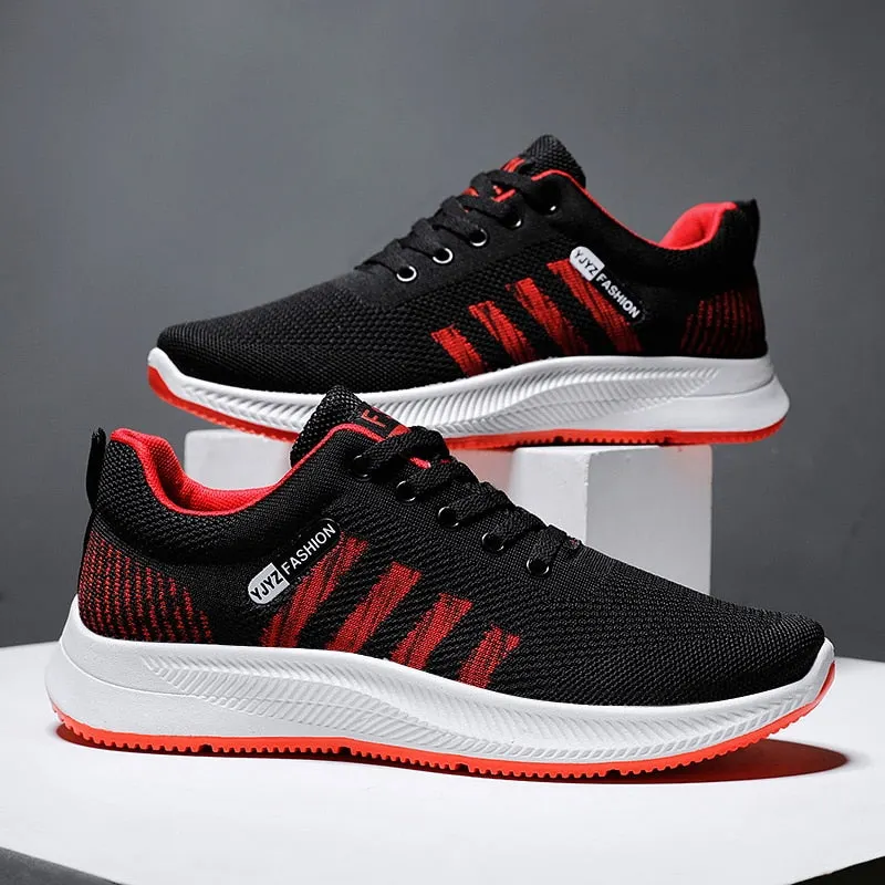 Fashion Man Breathable Mesh Sneakers Flat Casual Shoes Large Size Sports Shoes Zapatillas Hombre