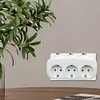 3 Horizontal Socket Power Adapter Power Converter Socket for Living Room Bedroom