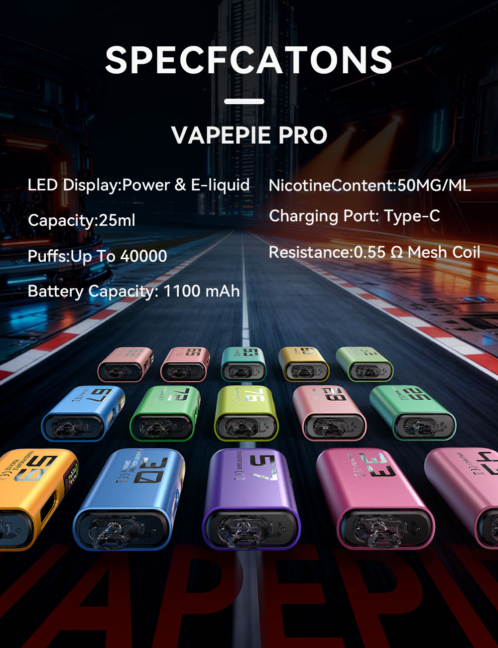 VAPEPIE 40000 PRO obrovský oblak pary – DTL vapovanie