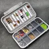 Waterproof Fly Fishing Box Fly Lure Tackle Box Storage Case for Vest Fly Fishing