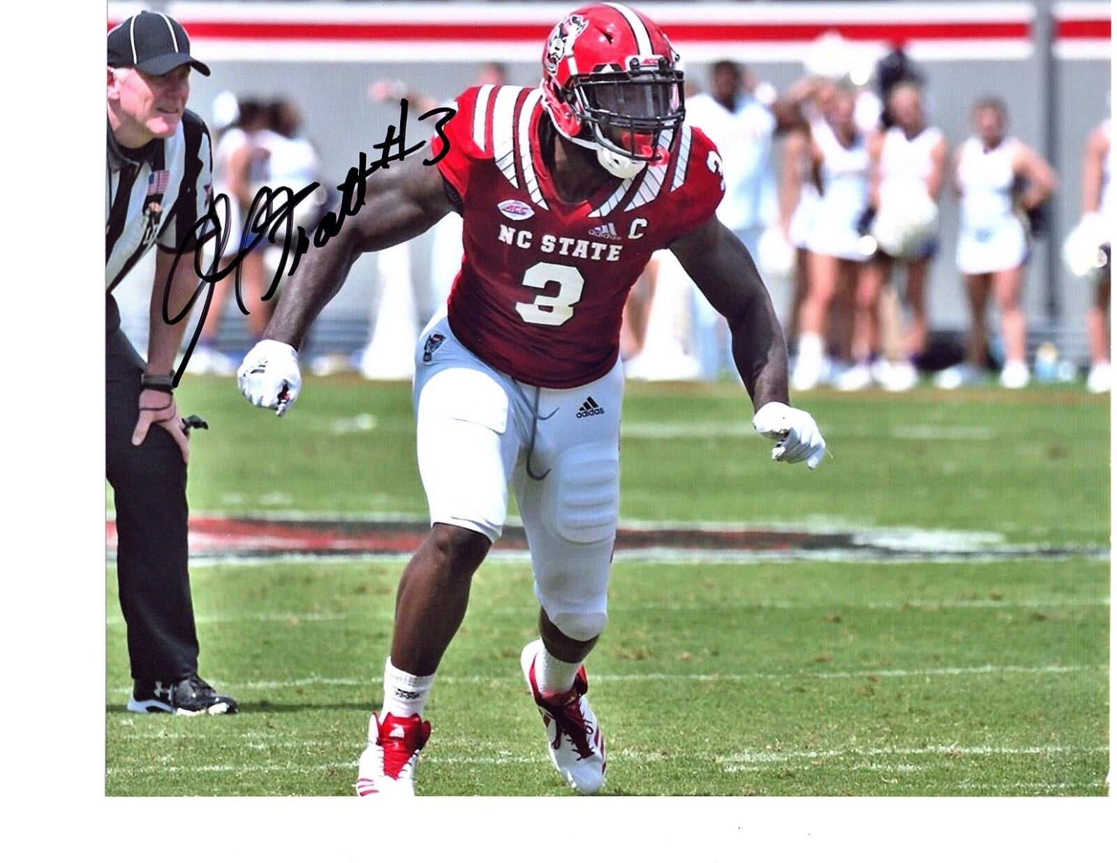 Germaine Pratt NC State Wolfpack signed autographed 8x10 football Photo Poster painting b