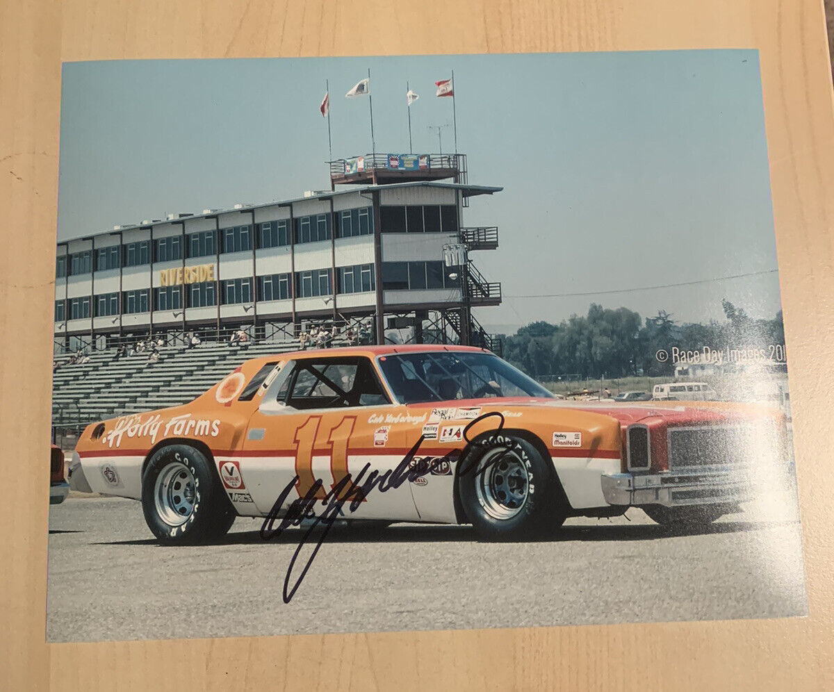 CALE YARBOROUGH HAND SIGNED 8x10 Photo Poster painting AUTOGRAPHED NASCAR RACING LEGEND RARE COA