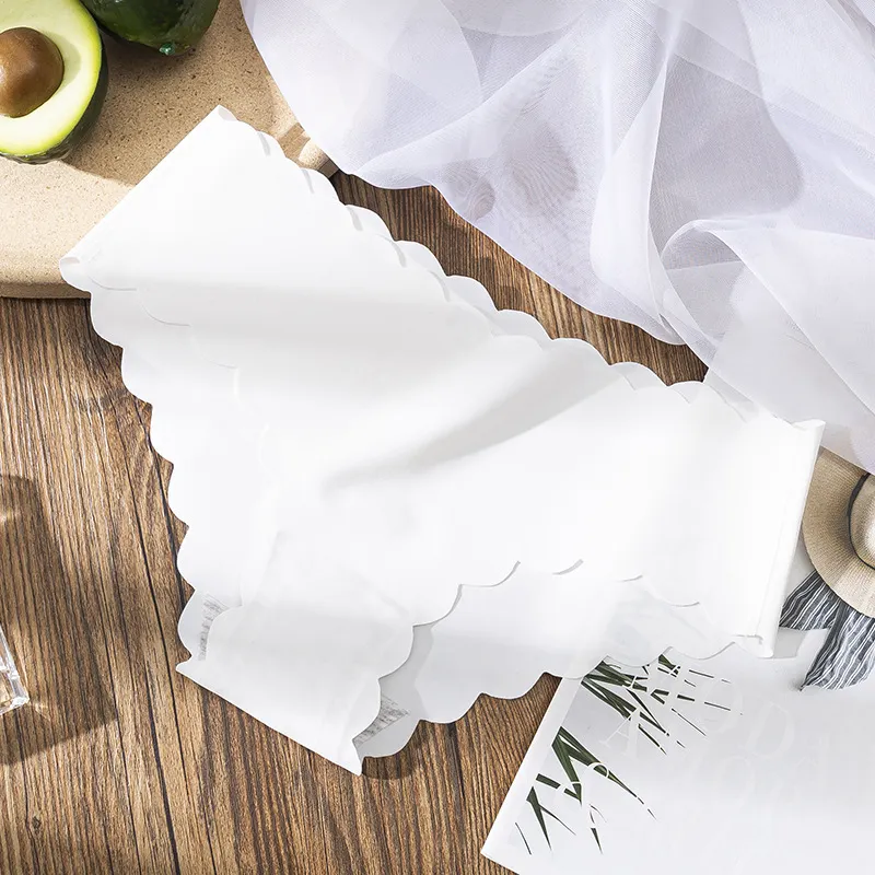 Billionm Women's Seamless Panties Slip Silk Satin Underwear Woman Ruffle Female Underpants Lady Briefs Girls Smooth Plain Panty