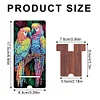 2er-Pack Acryl Papagei Tiger Handyständer & Spiegel - 5D DIY Handwerk Modeaccessoires