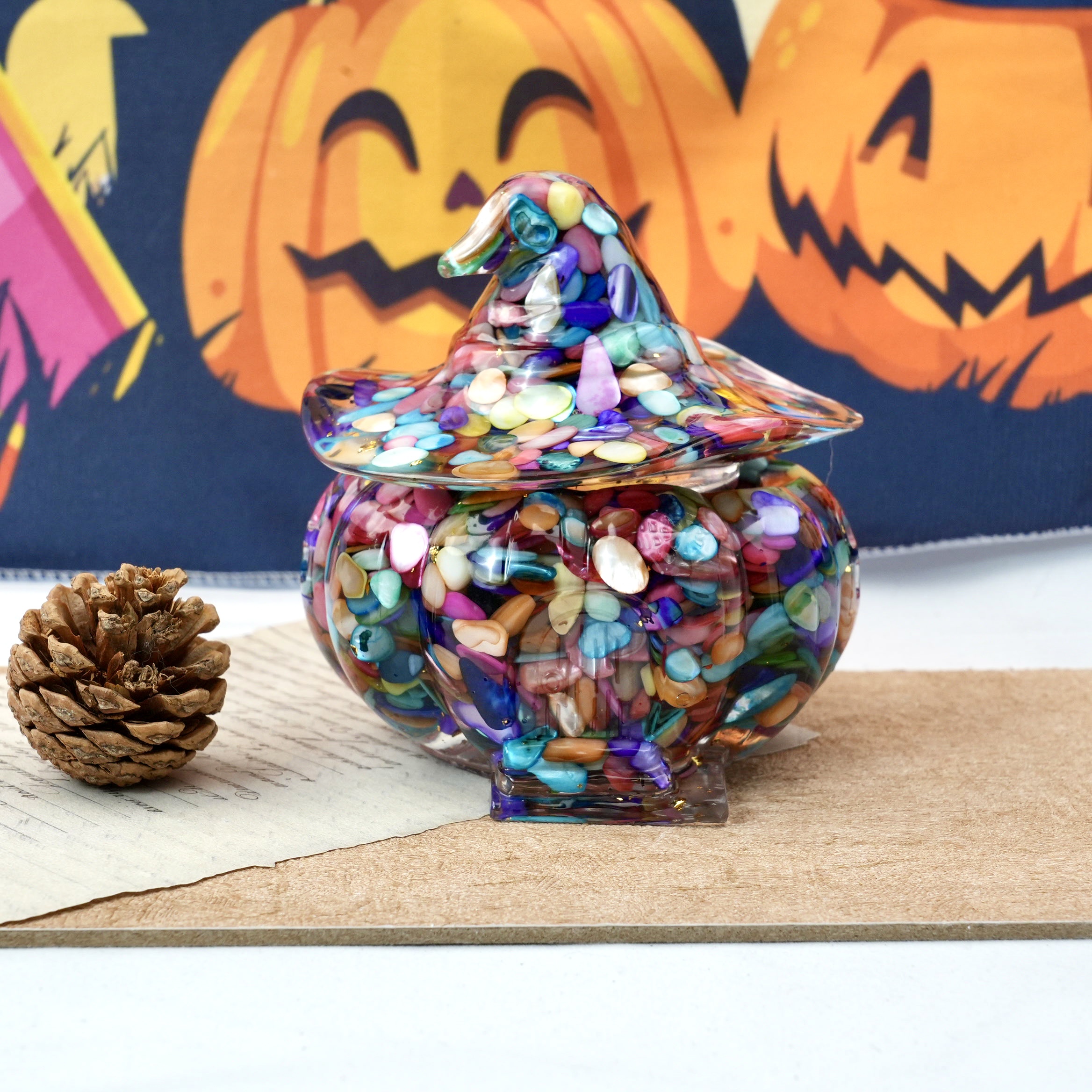 Resin Pumpkin House