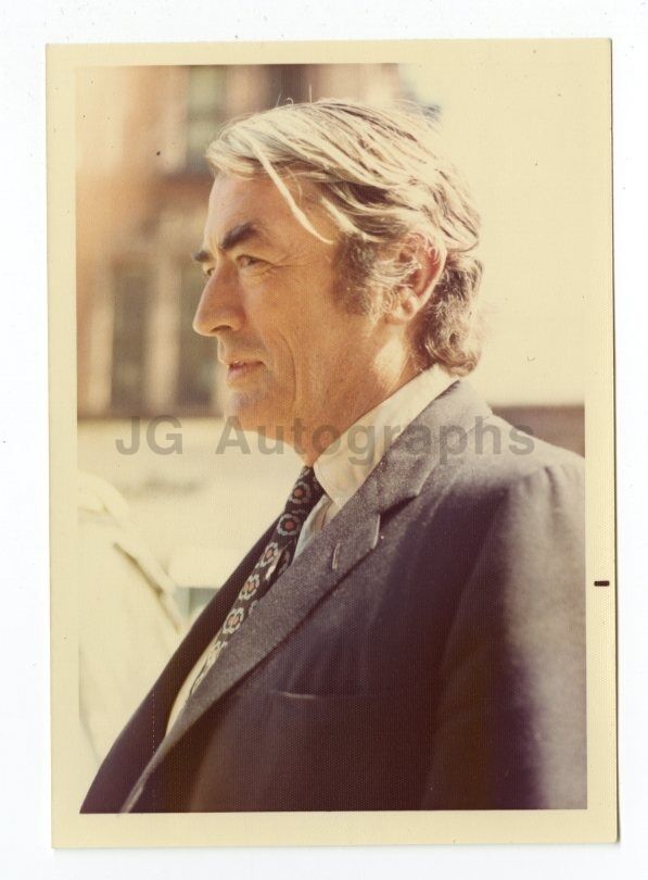 Gregory Peck - Vintage Candid Photo Poster painting by Peter Warrack - Previously Unpublished