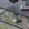 Metal Butane Gas Tank Hanger Camp Gas Canister Stand Camping Tool (Hook set)