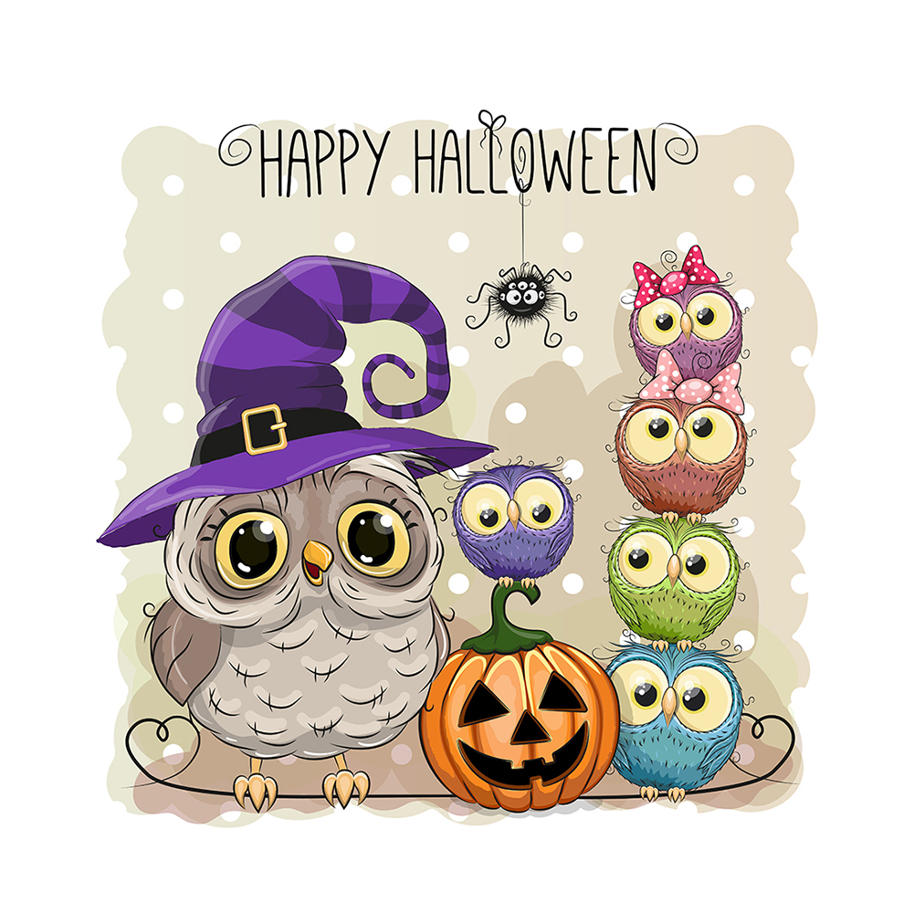 

Halloween Owl - 11CT Stamped Cross Stitch - 40*40CM, 501 Original