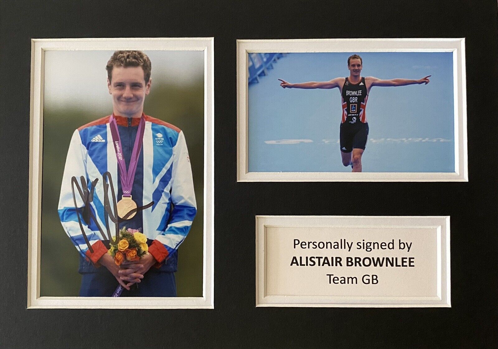 Alistair Brownlee Hand Signed Photo Poster painting In A4 Mount Display - Olympics - Team GB