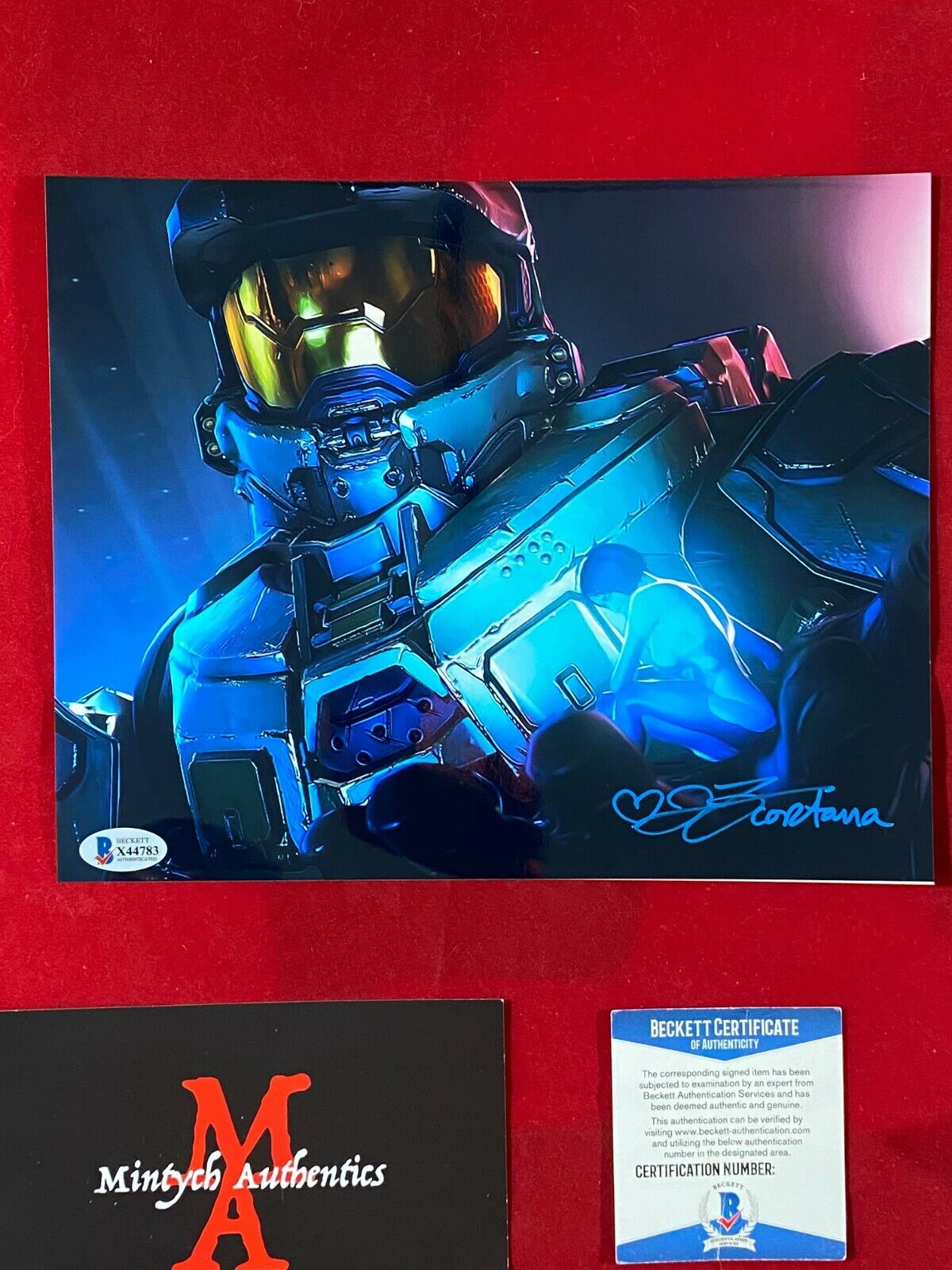 JEN TAYLOR AUTOGRAPHED SIGNED 8X10 Photo Poster painting! HALO! CORTANA! BECKETT COA!