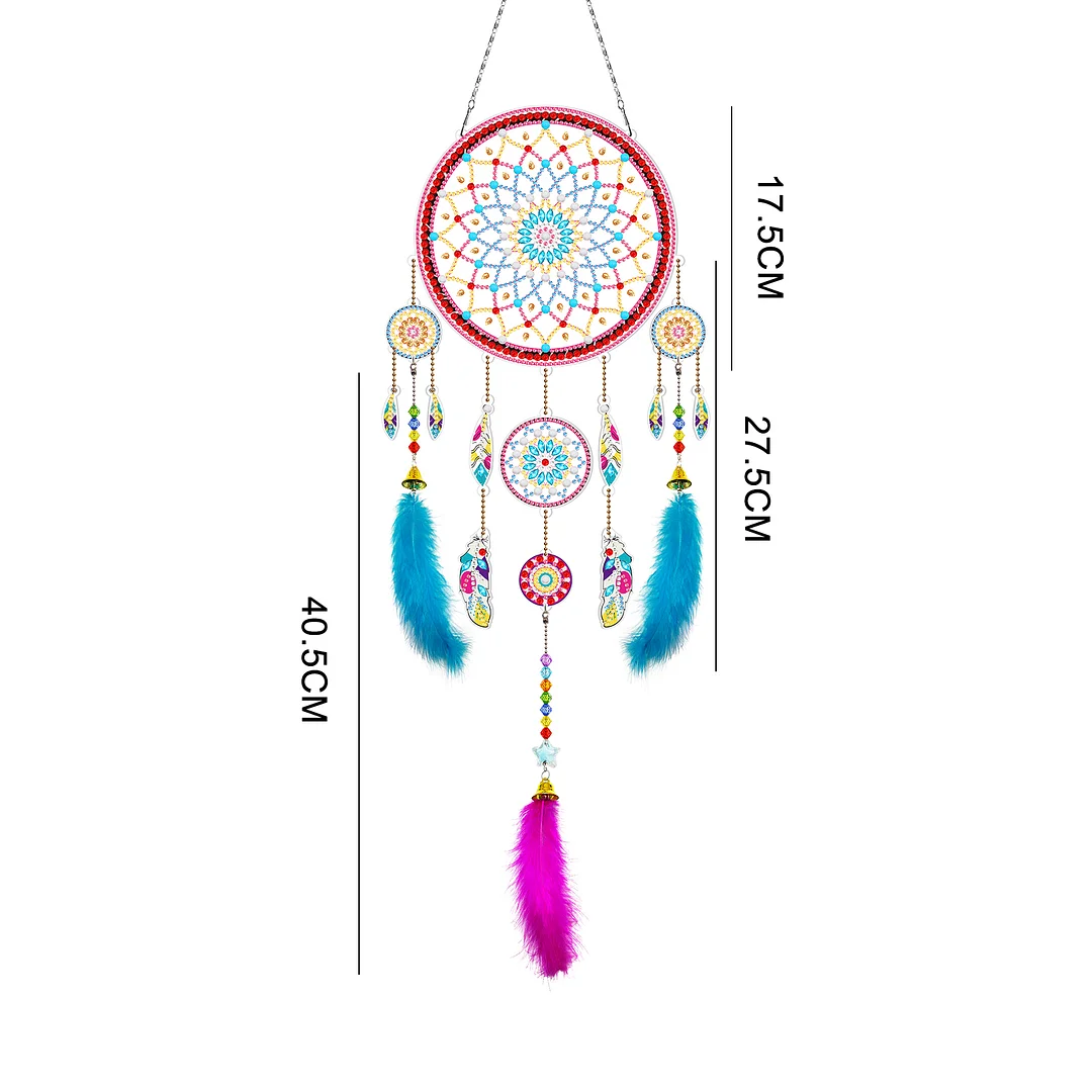 DIY Diamond Painting Dream Catcher Wind Chime