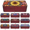 DIY Diamond Art Wooden Storage Box with Lid for Jewelry & Crafts Organization Kit