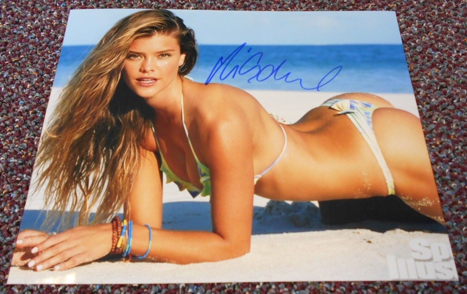 NINA AGDAL MODEL * ACTRESS * SUPER HOT * ONE HAND SIGNED Photo Poster painting 8 X 10 W/COA