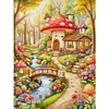 Mushroom Greenhouse-14CT Stamped Cross Stitch Egyptian Cotton 63*80cm/24.8*31.5in (Big Size) tapestrymarket