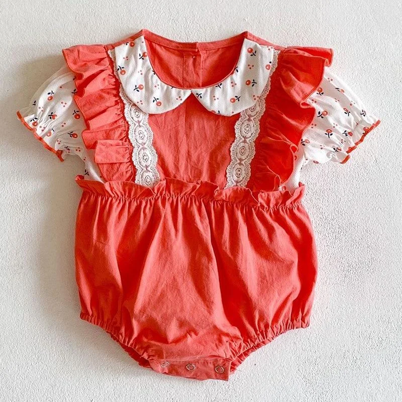 New 2021 Summer Infant Baby Jumpsuits Girls Sleeveless Floral Clothes Baby Girls Clothing Baby Cute Rompers
