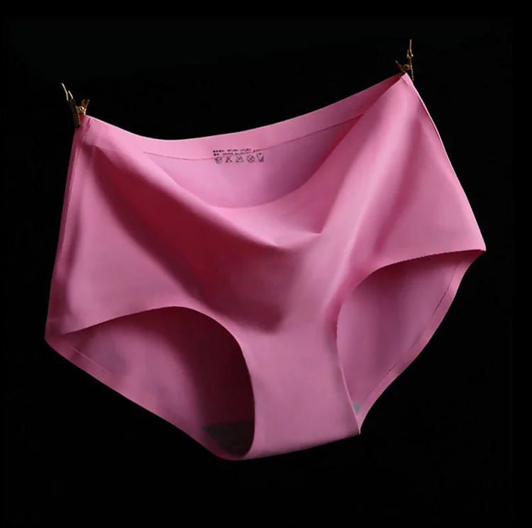 PASUXI Sexy Women's Panties Ice Silk Seamless Underwear Girl Lingerie Breathable Comfort Briefs Large Size Panties Underpant huanwei