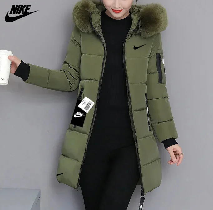 Promo&ccedil;&atilde;o de Natal - Casaco Longo Quentinho com Gola de Pena de Ganso (Compre 1 Casaco e 1 Su&eacute;ter)