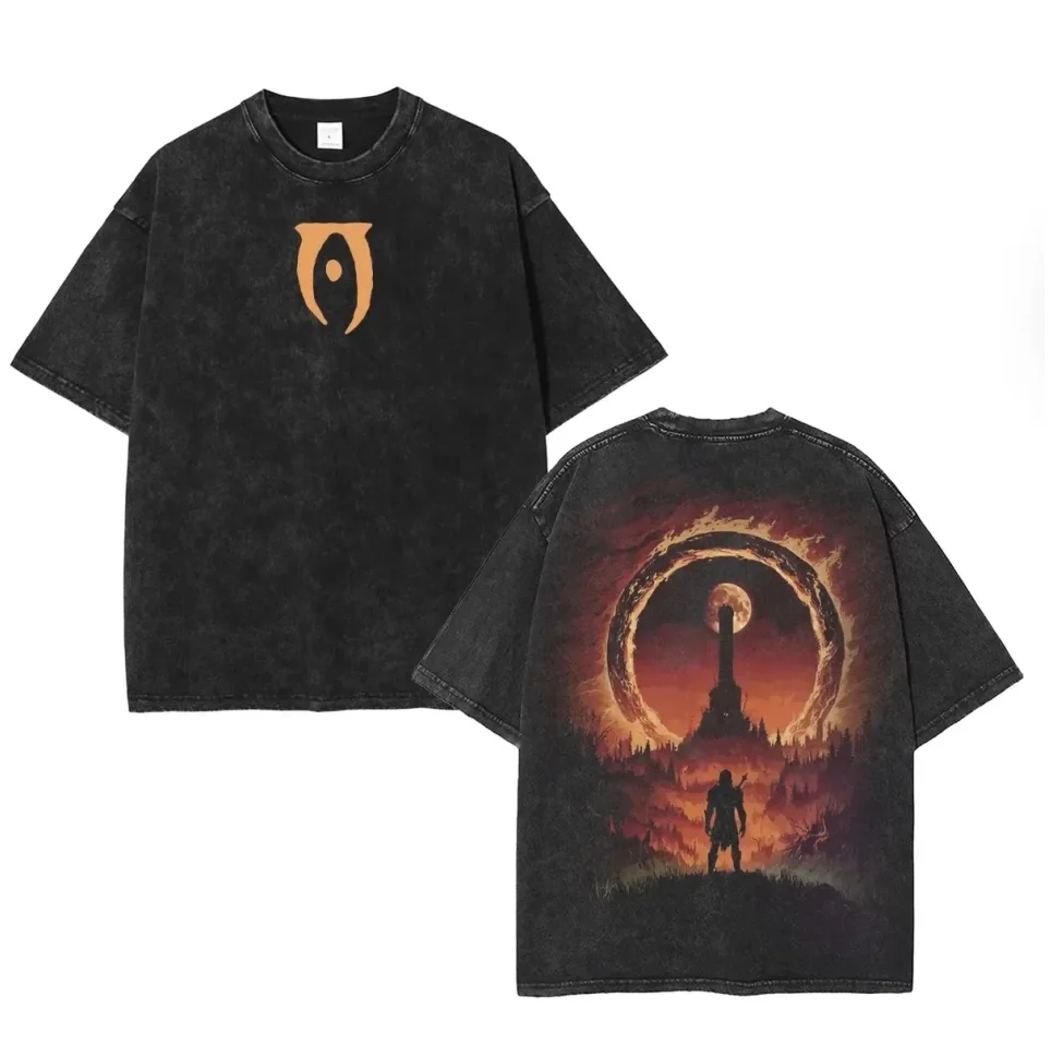 The Elder Scrolls IV: Oblivion Printed Unisex Washed T-Shirt