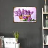 Lilacs in Flower Basket - Vintage Metal Signs - 30*40cm - Garden