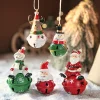 Cute Christmas Tree Snowman Elk Hanging Bells