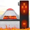 USB Rechargeable Heated Sleeping Bag Pad 3 Heat Levels 5 Heating Zones for Tent