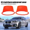 2Pcs 6.5Inch Car Audio Refit Speaker Waterproof Cover Red Car Audio Speaker Ring