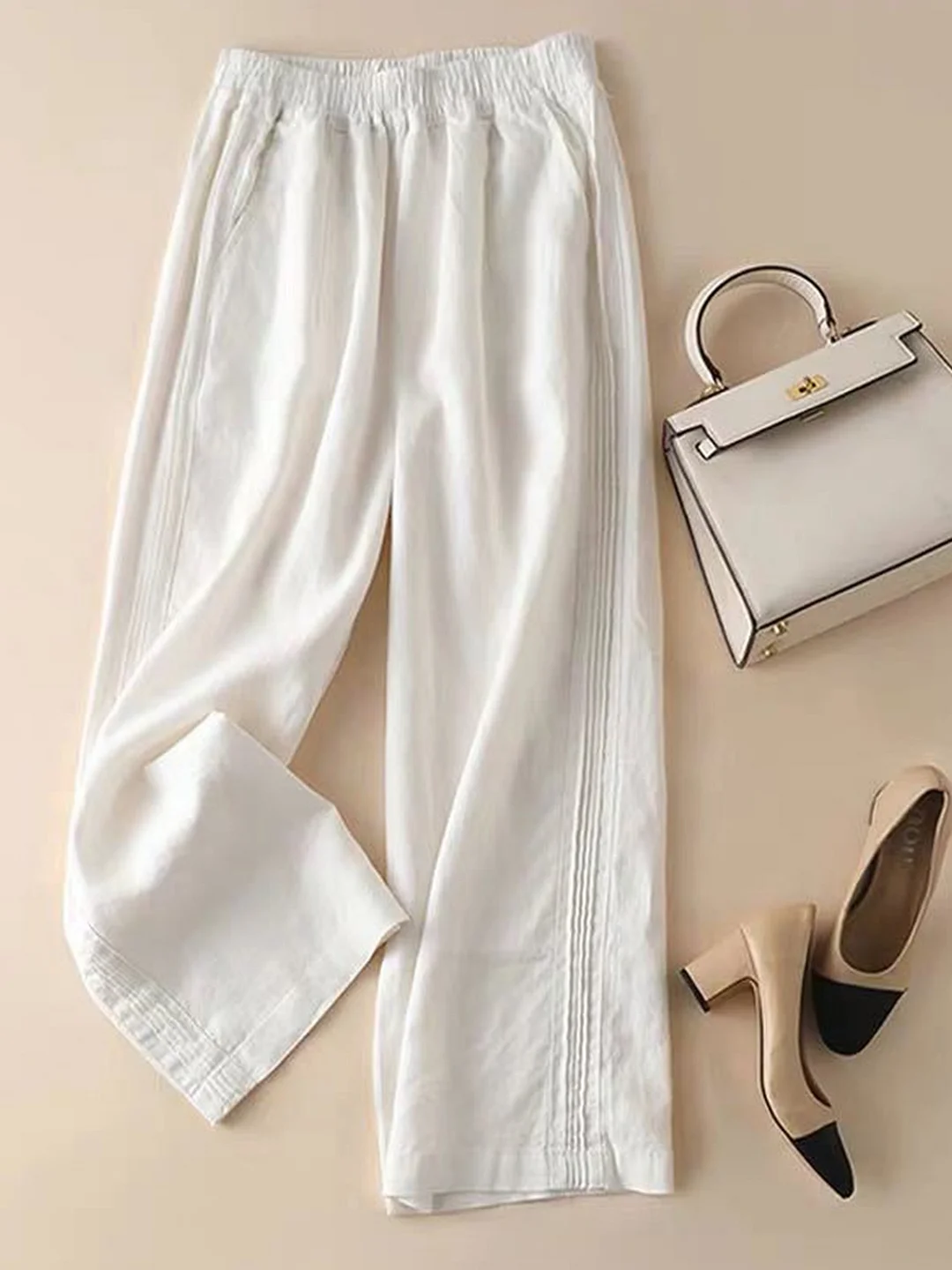 Women's Loose Cotton And Linen Casual Leggings