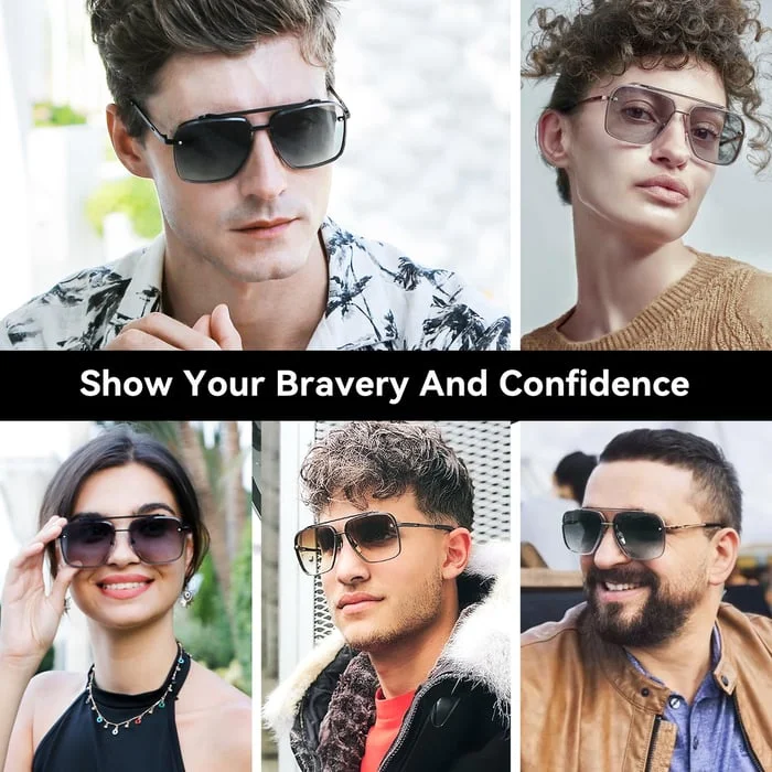 Retro Gradient Sunglasses UV400 Protectio