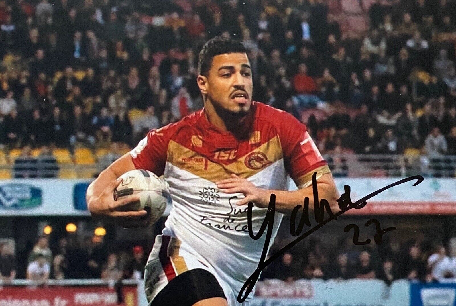 Fouad Yaha Genuine Hand Signed 6X4 Photo Poster painting - Catalans Dragons 2