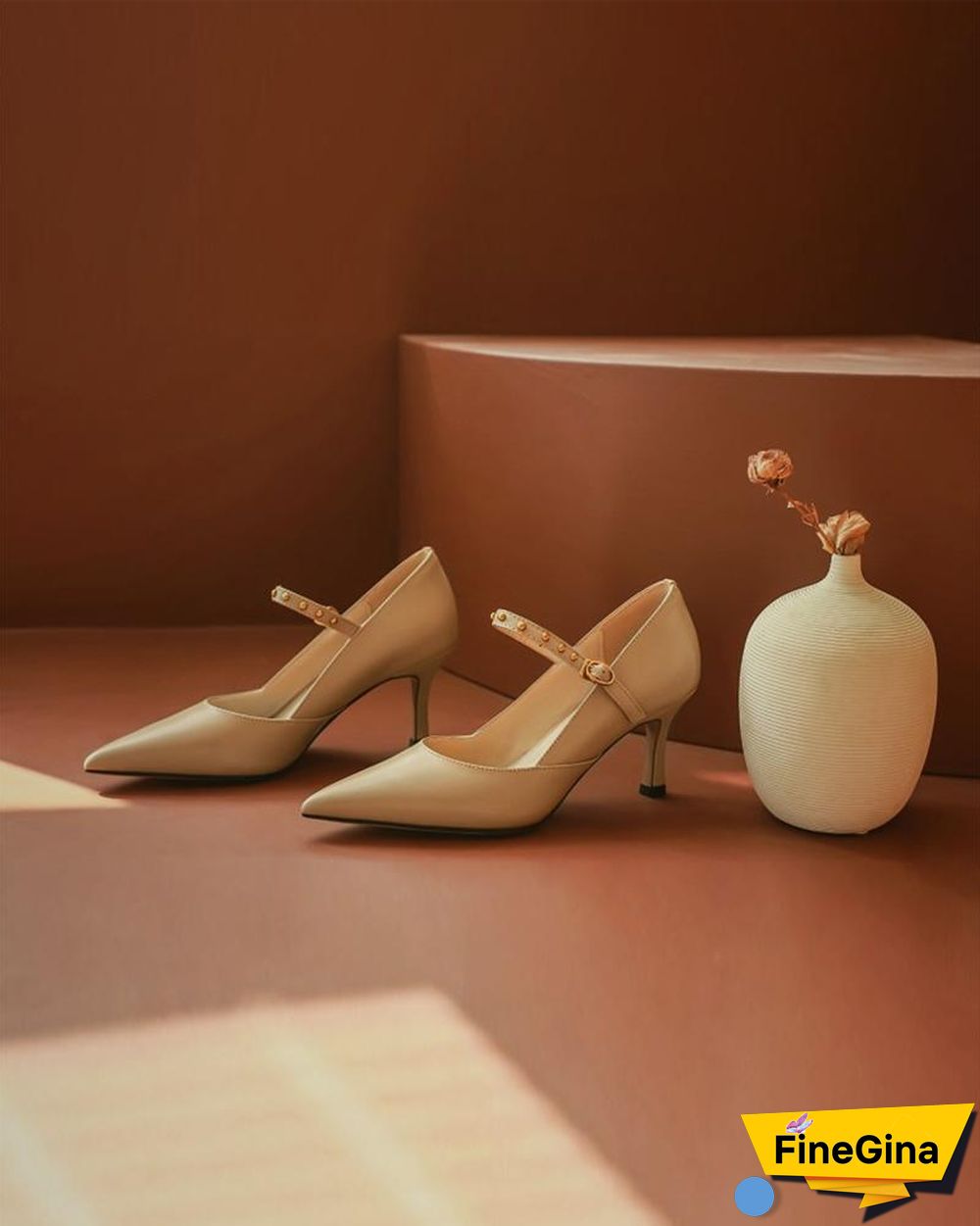 Solid Pointed-toe Shallow Mouth High Heels