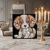 uk.everydayedeals DIY Pearl Painting With Frame - Handmade Self-Adhesive Pearls - Puppy(30*30cm)