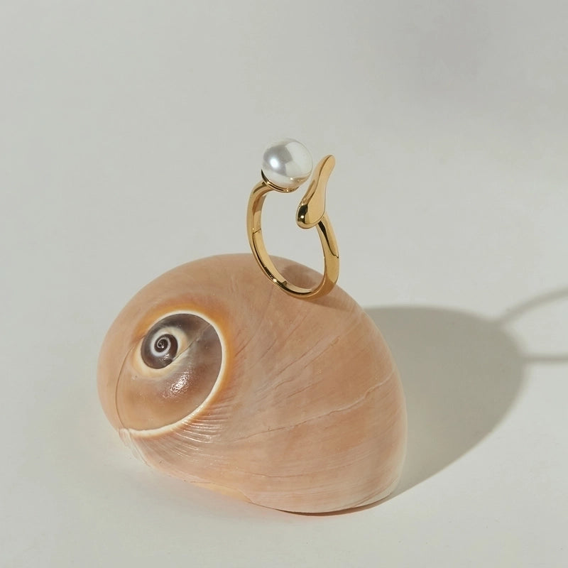 Minimalist Commute Geometric 316 Stainless Steel  16K Gold Plated White Gold Plated Gold Plated Open Rings