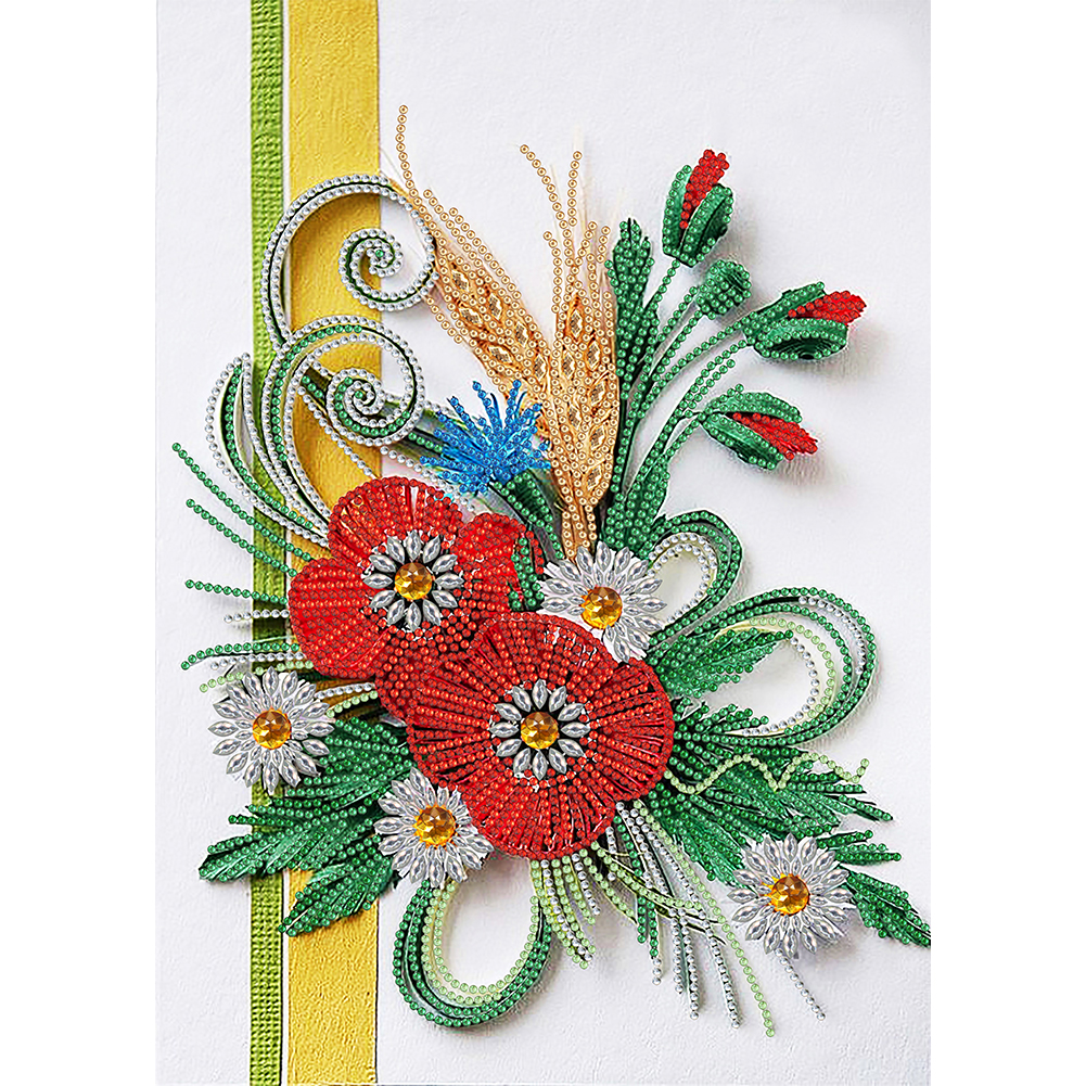 

Flower Quilling Paper - Special Shaped Diamond Painting - 30*40CM, 501 Original