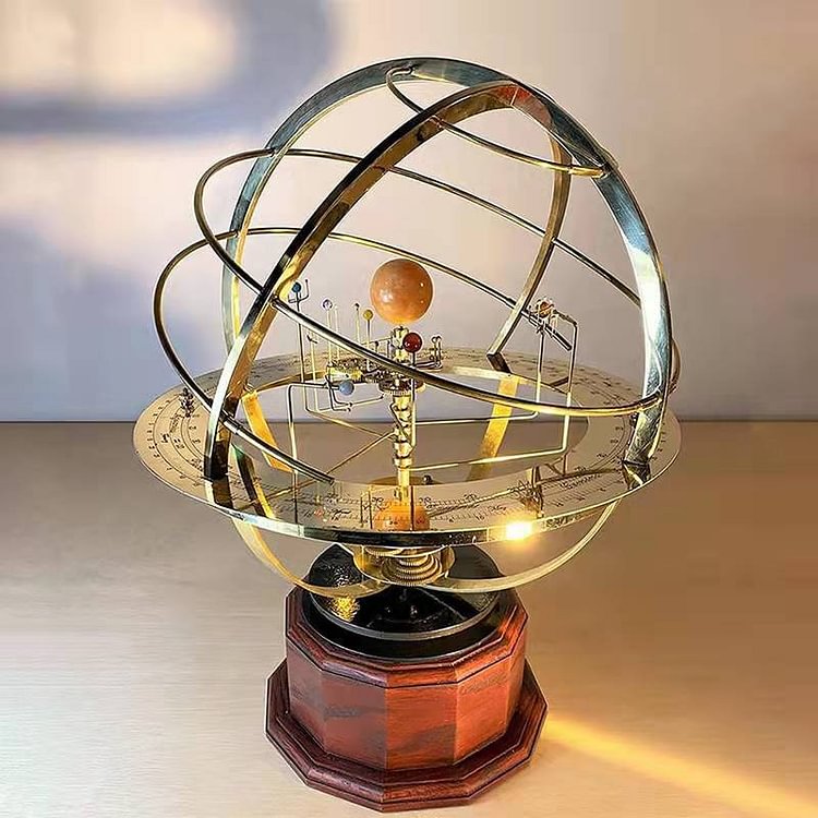 ToyTime Grand Orrery Model Solar System 3D Planetary Orbit Model Desktop Ornaments Home Decoration Accessories Grand Orrery Model Toy