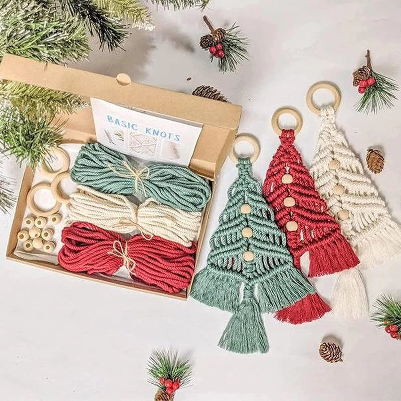Cross-border Hot Products Christmas Tree DIY Kit Christmas Tree Handmade Cotton Rope Woven Material Package With In Stock2