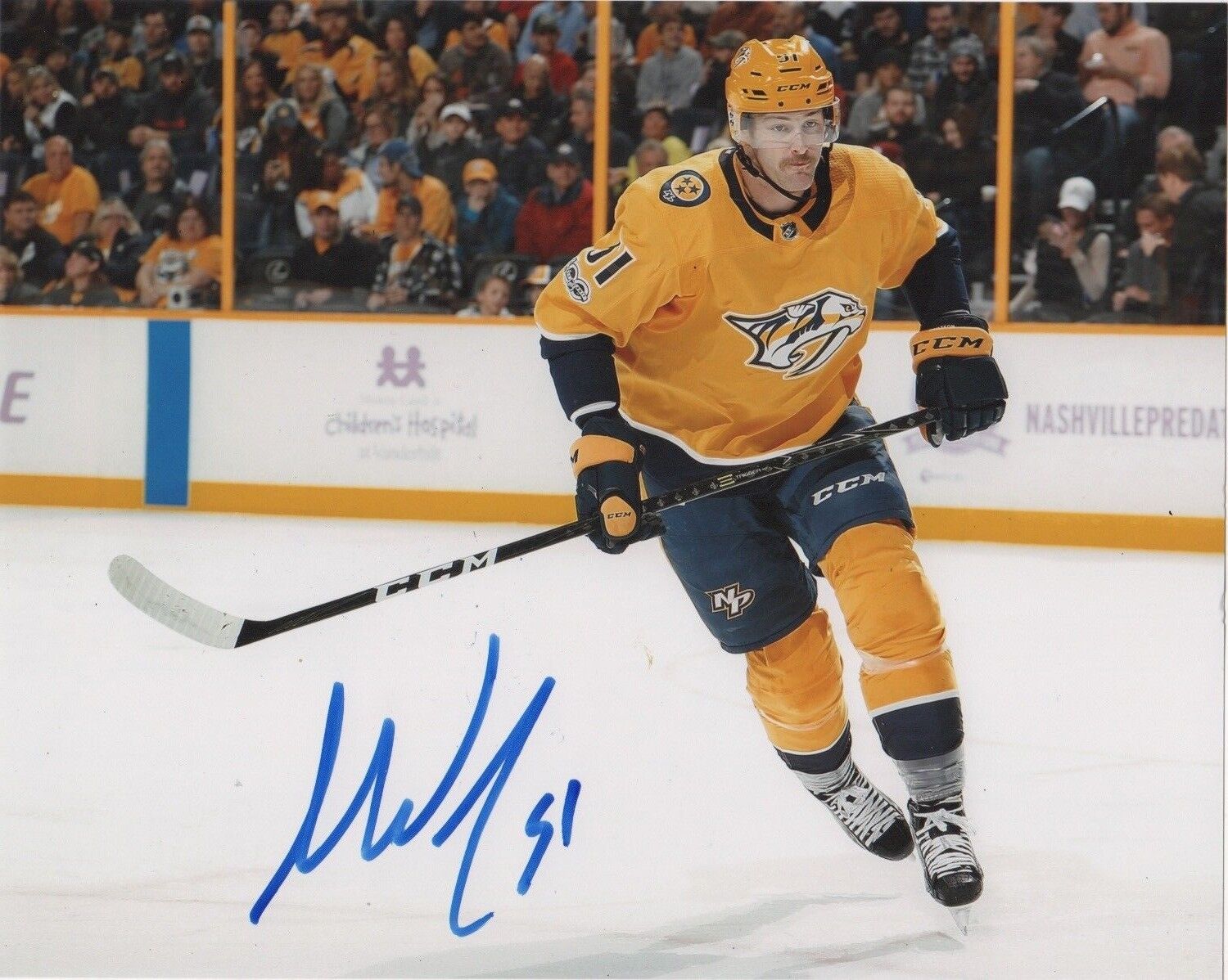 Nashville Predators Austin Watson Signed Autographed 8x10 NHL Photo Poster painting COA B