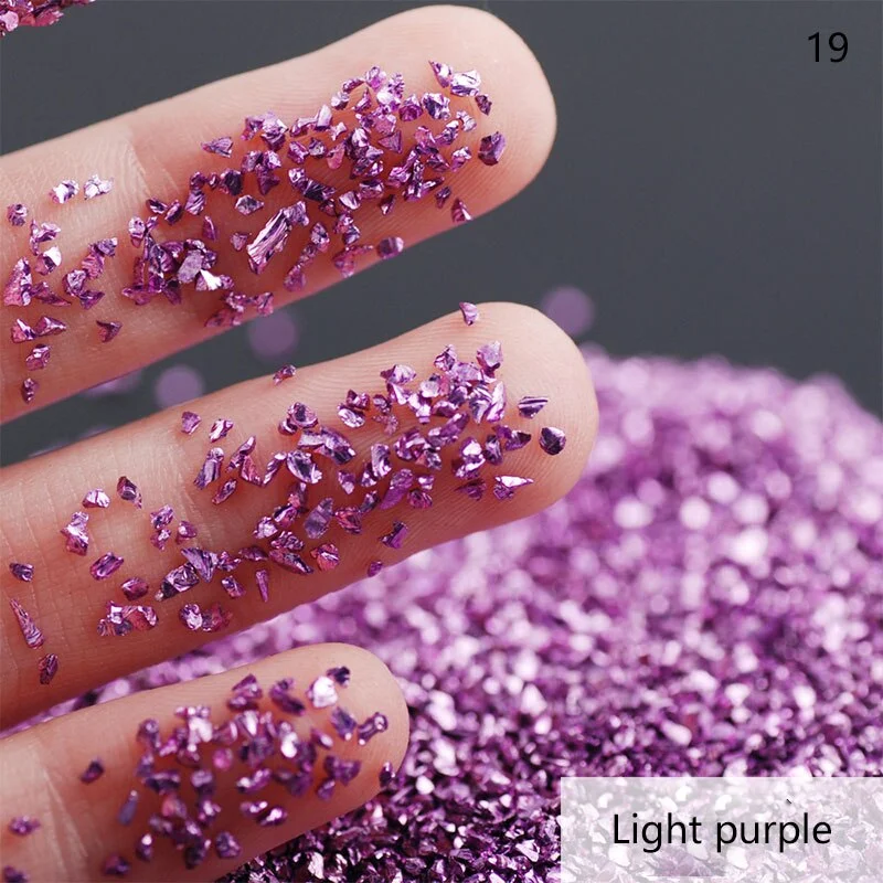 50G/bag of Nail Art Stone Jewelry DIY Electroplated Crystal Glass Irregular Crushed Stone Japanese Nail Art Decoration